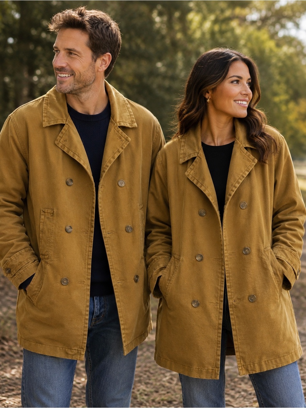 J Peterman Barn Chore Coat Cotton Wool Lined Canvas Field Jacket Large Workwear